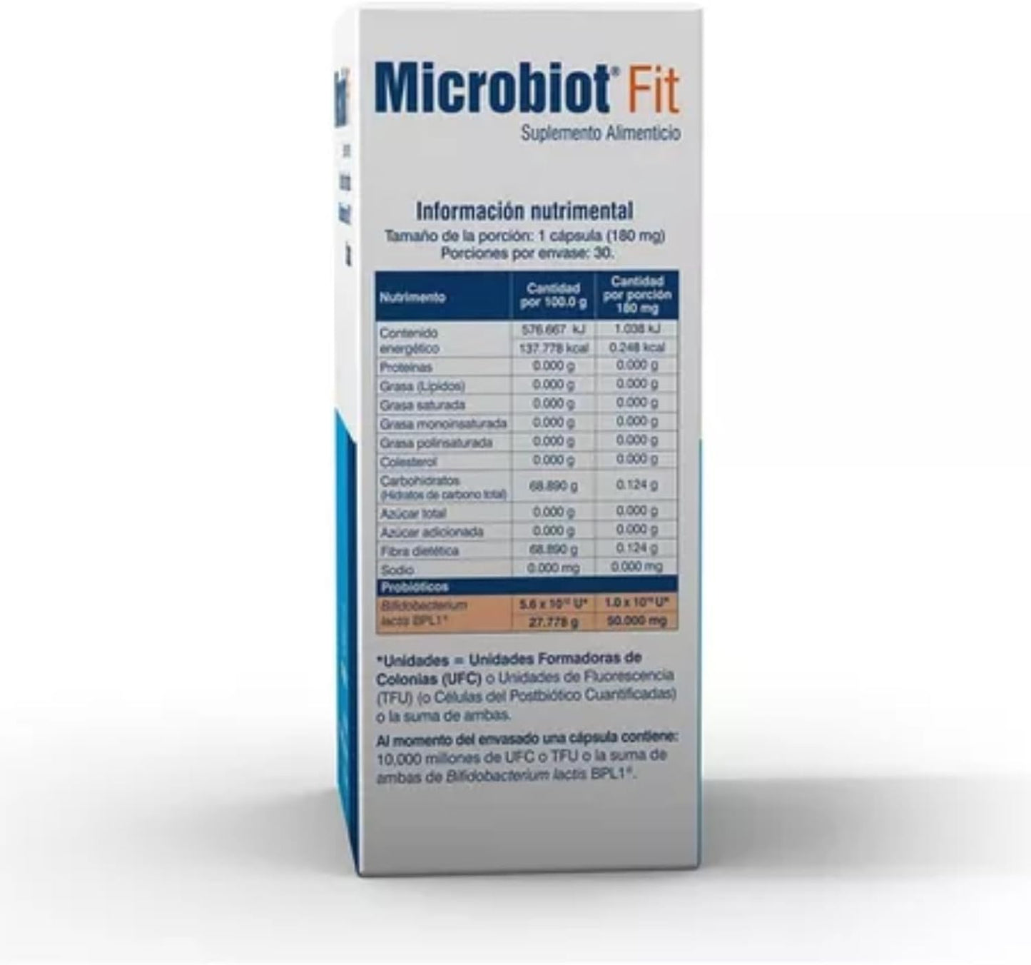 Microbiot Fit de 30 cápsulas!